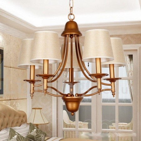 5 Light Rustic Retro Mediterranean Style Candle Style Chandelier 5 Light Rustic Retro Mediterranean Style Candle Style Chandelier