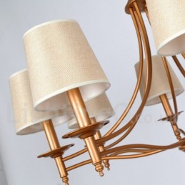 5 Light Rustic Retro Mediterranean Style Candle Style Chandelier