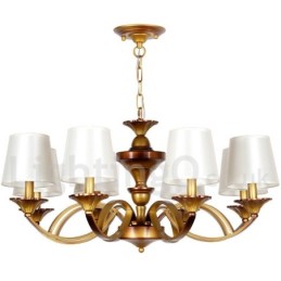 8 Light Retro Mediterranean Style Rustic Candle Style Chandelier