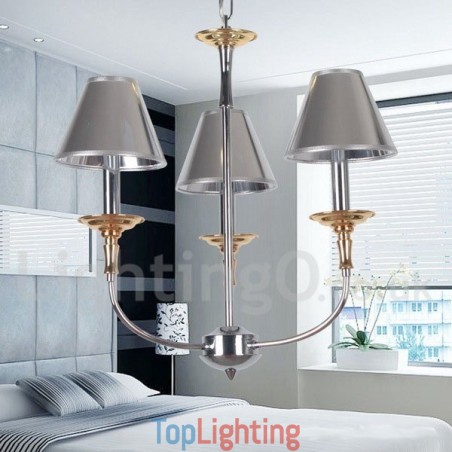 3 Light Modern Contemporary Chrome Candle Style Chandelier 3 Light Modern Contemporary Chrome Candle Style Chandelier