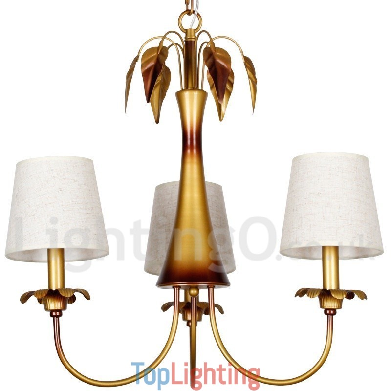 3 Light Modern Contemporary Rustic Candle Style Chandelier