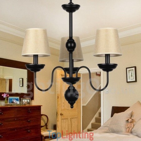 3 Light Rustic Retro Contemporary Candle Style Chandelier 3 Light Rustic Retro Contemporary Candle Style Chandelier