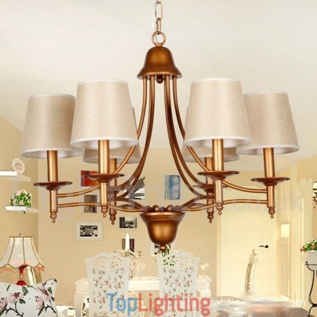 6 Light Rustic Retro Mediterranean Style Candle Style Chandelier 6 Light Rustic Retro Mediterranean Style Candle Style Chandelier