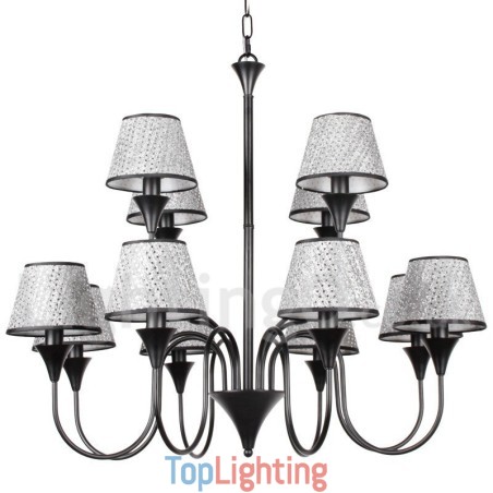 12 Light Rustic Modern Contemporary Retro Black Candle Style Chandelier 12 Light Rustic Modern Contemporary Retro Black Candle Style Chandelier