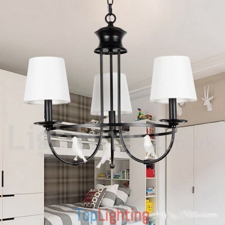 3 Light Retro Black Mediterranean Style Rustic Contemporary Candle Style Chandelier 3 Light Retro Black Mediterranean Style Rustic Contemporary Candle Style Chandelier