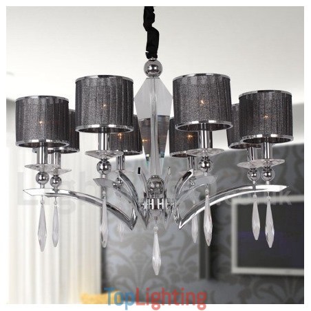 8 Light Modern Contemporary Candle Style Chandelier 8 Light Modern Contemporary Candle Style Chandelier