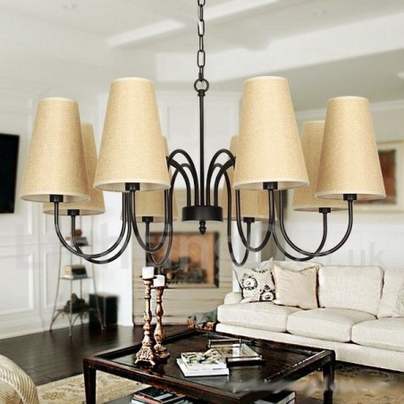 8 Light Retro Contemporary Candle Style Chandelier 8 Light Retro Contemporary Candle Style Chandelier