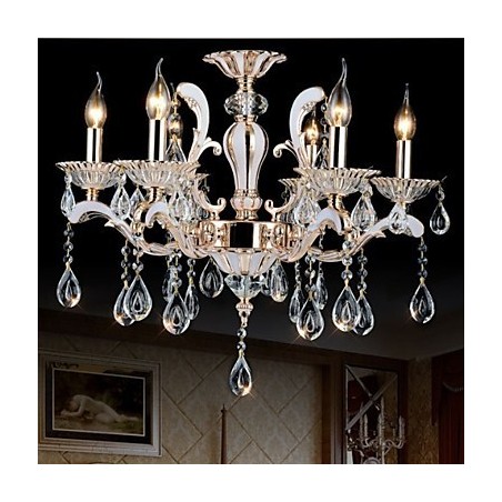European Style luxury Candle Crystal Pendant Zinc Alloy lamps European Style luxury Candle Crystal Pendant Zinc Alloy lamps