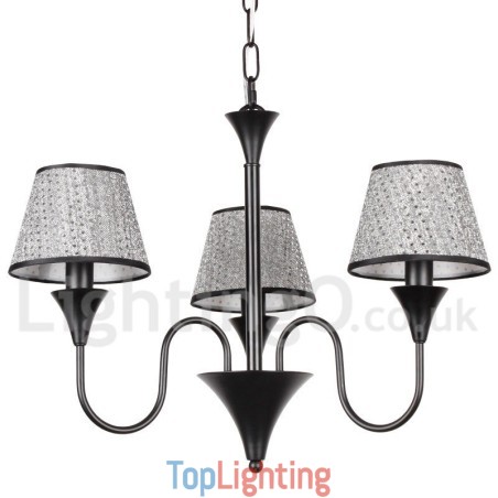 3 Light Rustic Modern Contemporary Retro Black Candle Style Chandelier 3 Light Rustic Modern Contemporary Retro Black Candle Style Chandelier