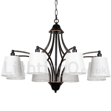 8 Light Rustic Retro Contemporary Candle Style Chandelier 8 Light Rustic Retro Contemporary Candle Style Chandelier