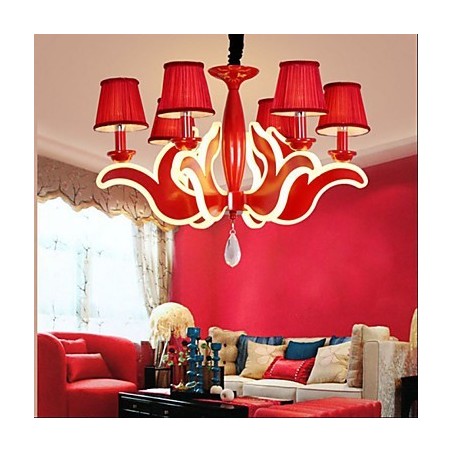 Creative Garden Lights Red Acrylic Chandelier Creative Garden Lights Red Acrylic Chandelier