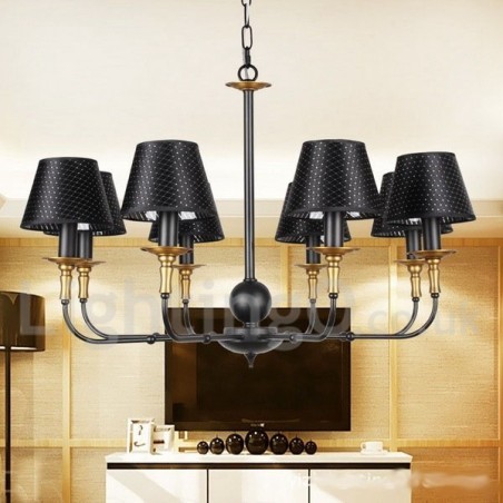 8 Light Retro Rustic Candle Style Chandelier 8 Light Retro Rustic Candle Style Chandelier