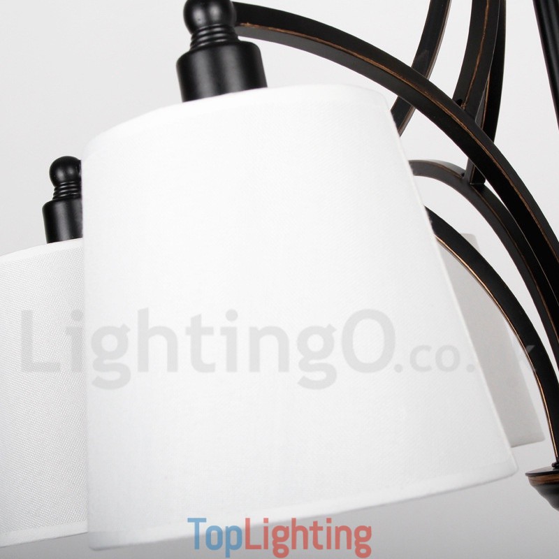 5 Light Rustic Retro Contemporary Candle Style Chandelier