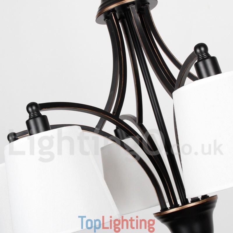 5 Light Rustic Retro Contemporary Candle Style Chandelier