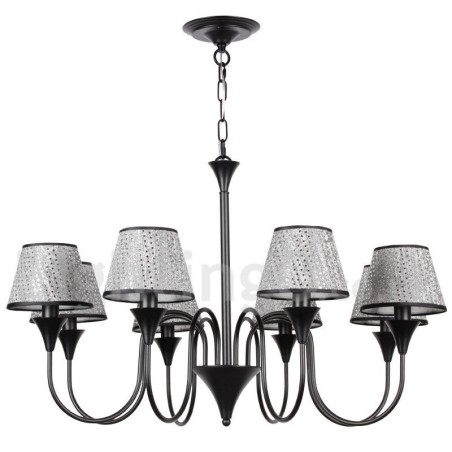 8 Light Rustic Modern Contemporary Retro Black Candle Style Chandelier 8 Light Rustic Modern Contemporary Retro Black Candle Style Chandelier