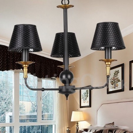3 Light Retro Rustic Candle Style Chandelier 3 Light Retro Rustic Candle Style Chandelier
