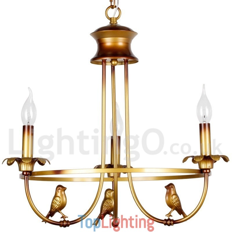 3 Light Retro Candle Style Chandelier