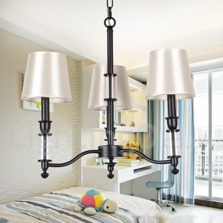 3 Light Black Retro Contemporary Candle Style Chandelier 3 Light Black Retro Contemporary Candle Style Chandelier