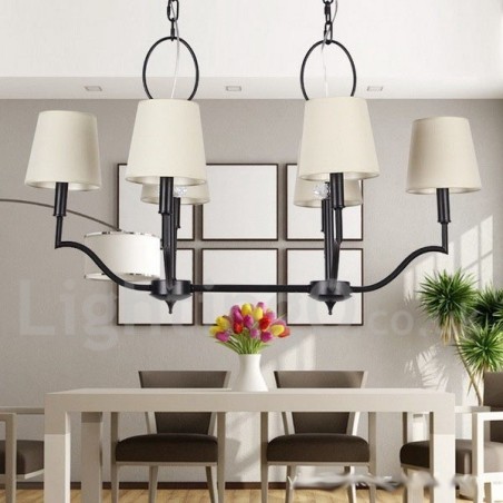 6 Light Modern Contemporary Candle Style Chandelier 6 Light Modern Contemporary Candle Style Chandelier
