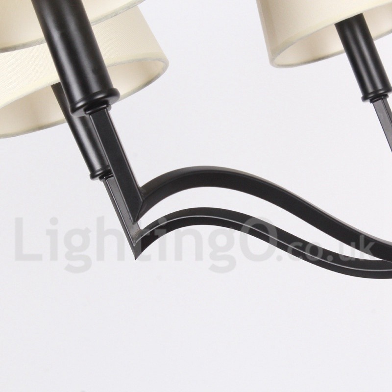 6 Light Modern Contemporary Candle Style Chandelier