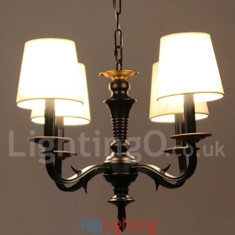 4 Light Retro Candle Style Chandelier