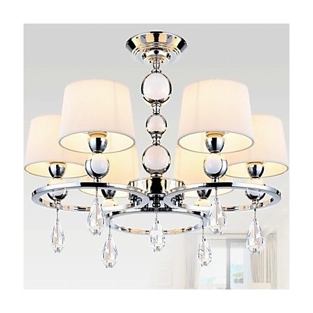 Modern Contemporary Crystal Chrome Metal Chandelier Modern Contemporary Crystal Chrome Metal Chandelier