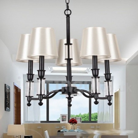 5 Light Black 2 Tier Large Chandelier Retro Contemporary Candle Style Chandelier 5 Light Black 2 Tier Large Chandelier Retro Contemporary Candle Style Chandelier