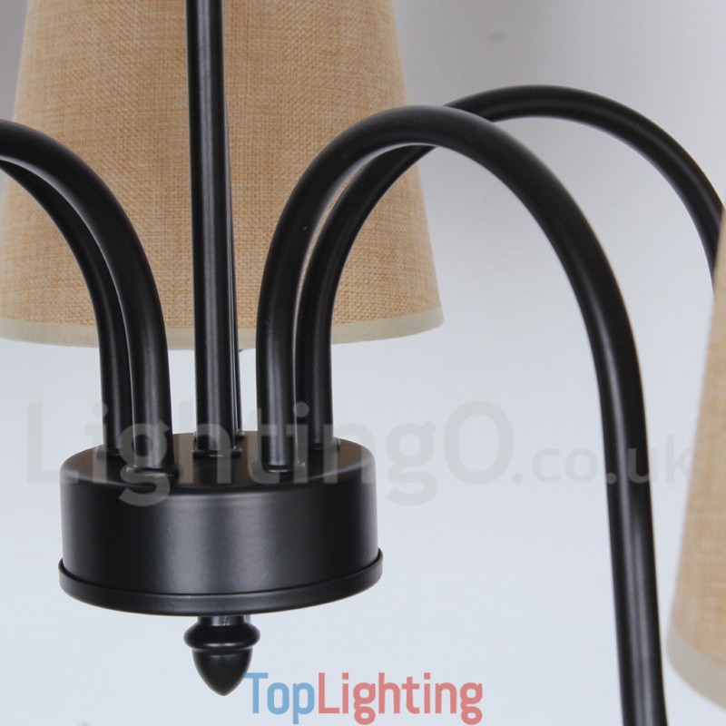 3 Light Retro Mediterranean Style Candle Style Chandelier