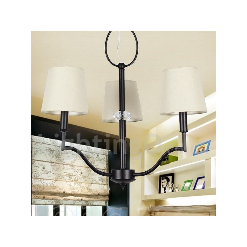3 Light Modern Contemporary Candle Style Chandelier