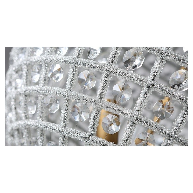 Globe Modern K9 Crystal Ceiling Pendant Light Indoor Chandelier Drum Lighting Lamps Fixtures