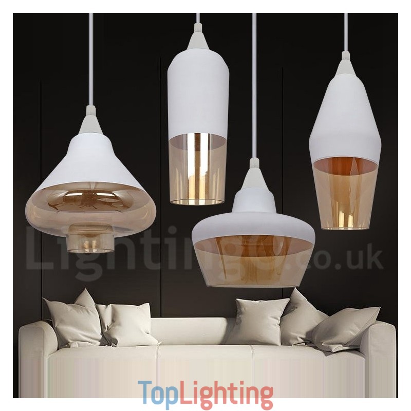 European Retro Lounge Glass Pendant Light