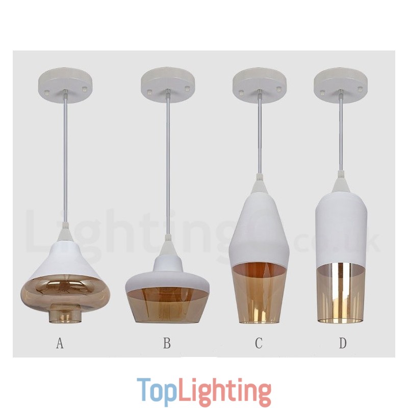 European Retro Lounge Glass Pendant Light
