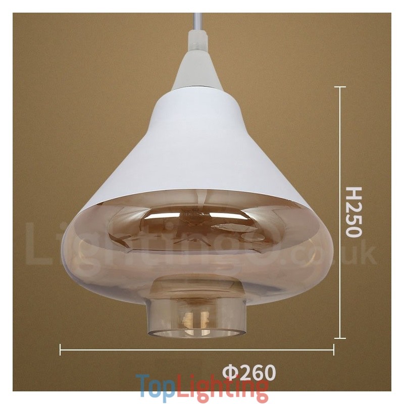 European Retro Lounge Glass Pendant Light