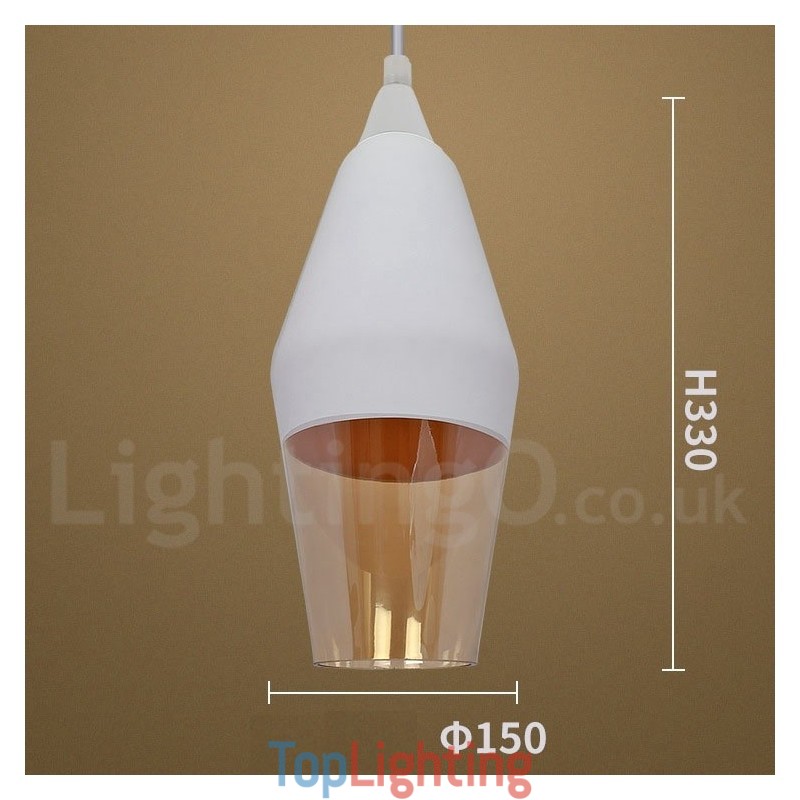 European Retro Lounge Glass Pendant Light
