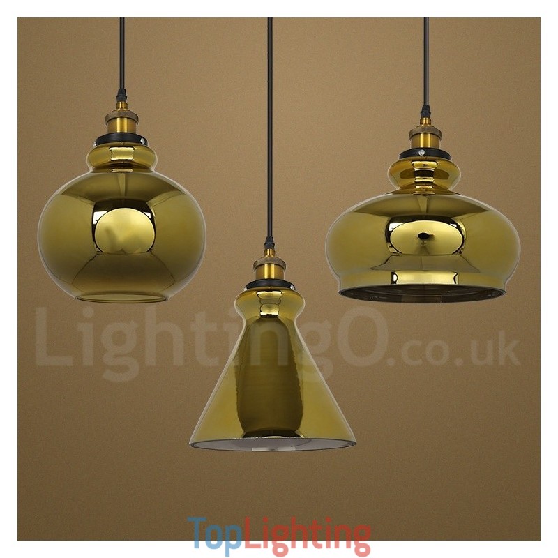European Glass Pendant Light