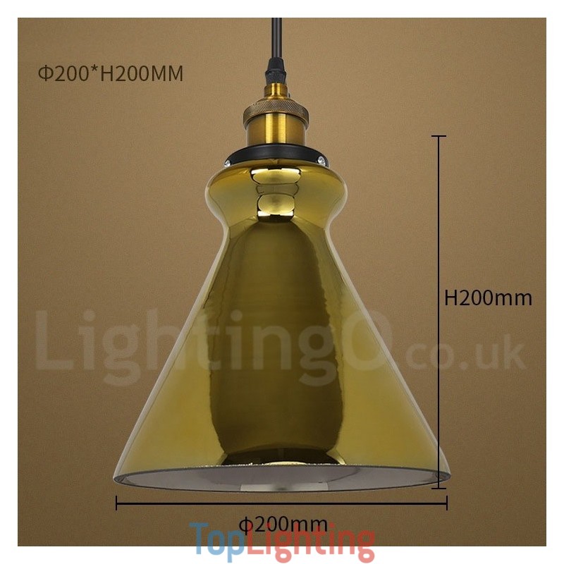 European Glass Pendant Light