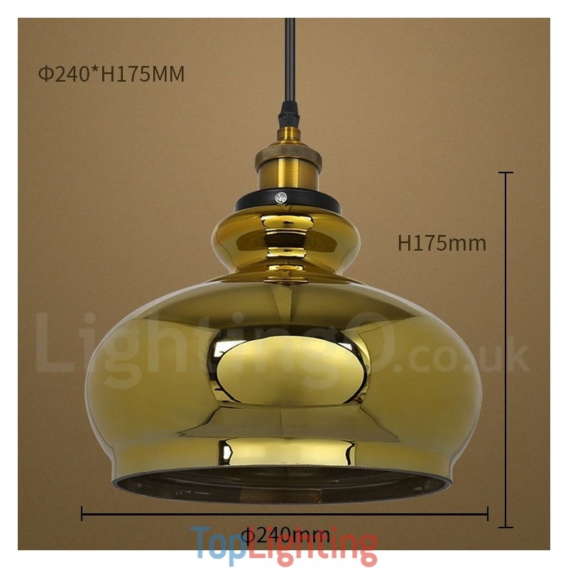 European Glass Pendant Light
