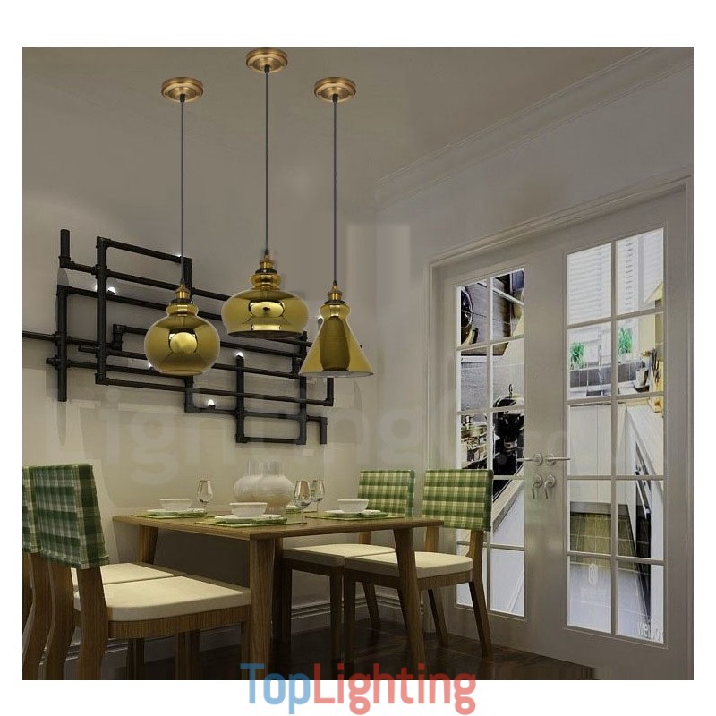 European Glass Pendant Light