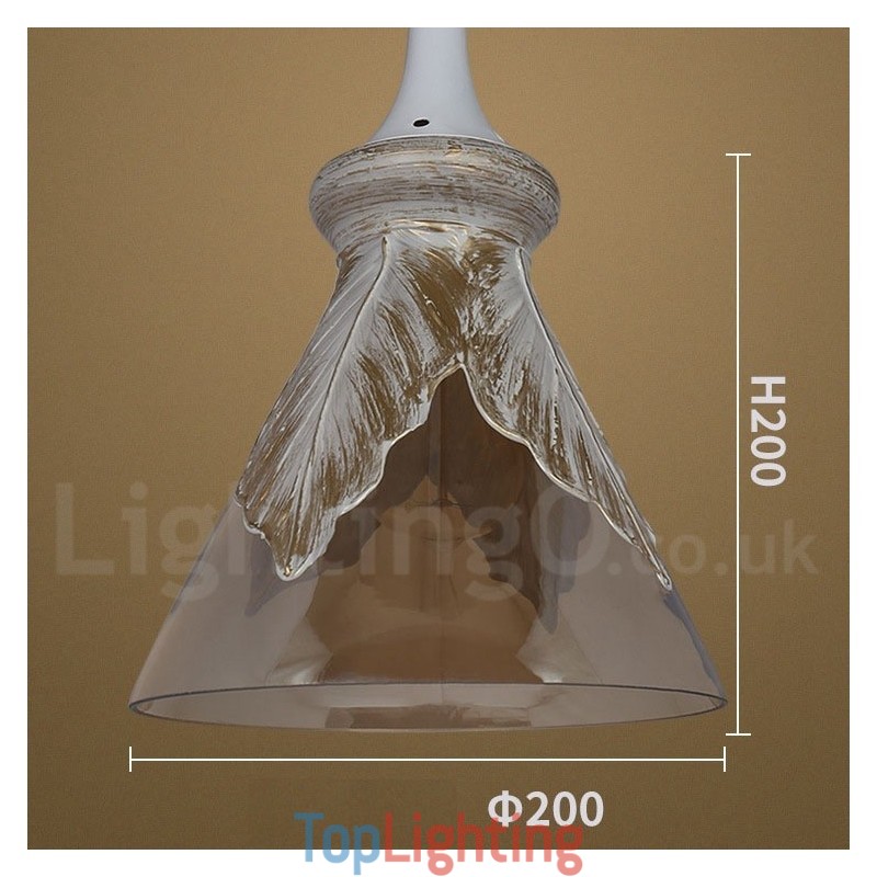 European Modern Contemporary Lounge Glass Pendant Light