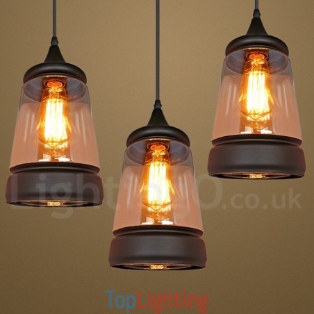 European Retro Lounge Glass Pendant Light European Retro Lounge Glass Pendant Light