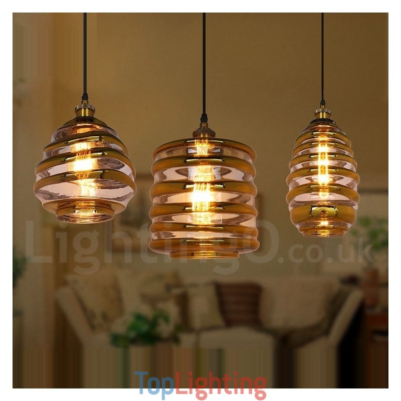 European Glass Pendant Light Cafe Lounge Pendant Lamp
