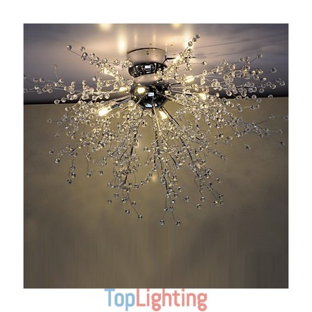 Modern Globe Crystal Chrome Metal Chandelier Modern Globe Crystal Chrome Metal Chandelier