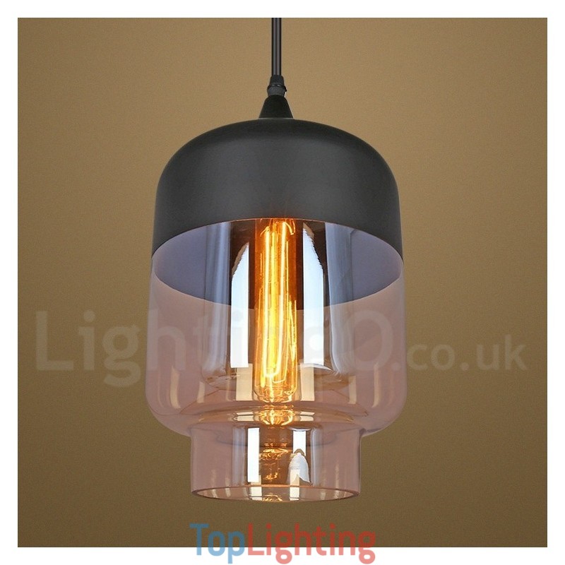 Rustic Glass Pendant Light European Lounge Pendant Lamp
