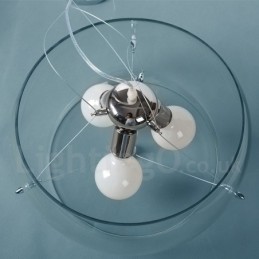 3 Light Modern Contemporary Glass Pendant Light