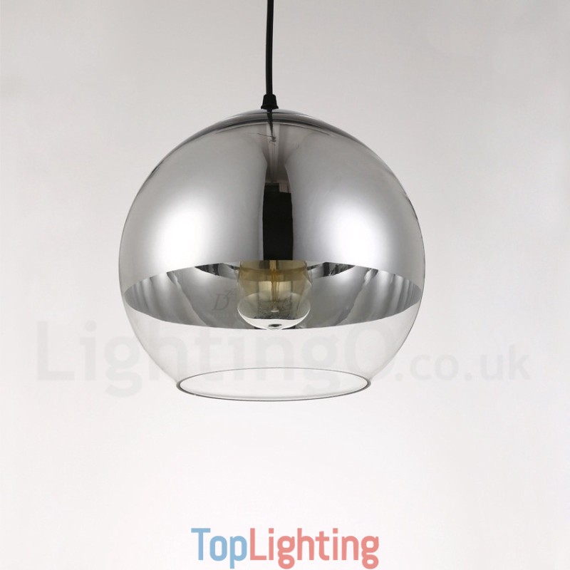 1 Light Modern Contemporary Plating Cafe Glass Pendant Light