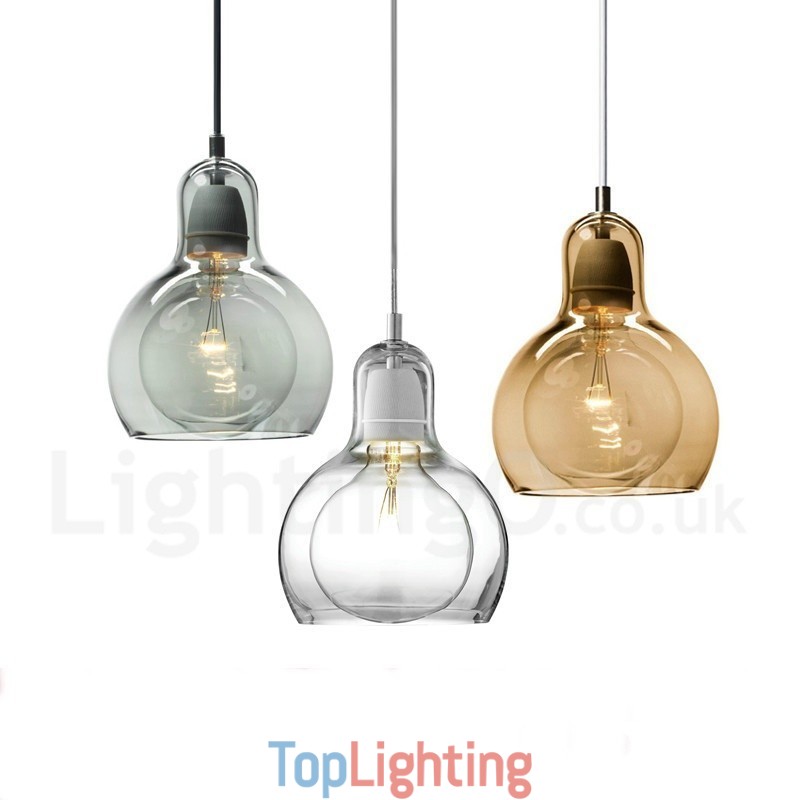 1 Light Nordic Style Modern Contemporary Glass Pendant Light