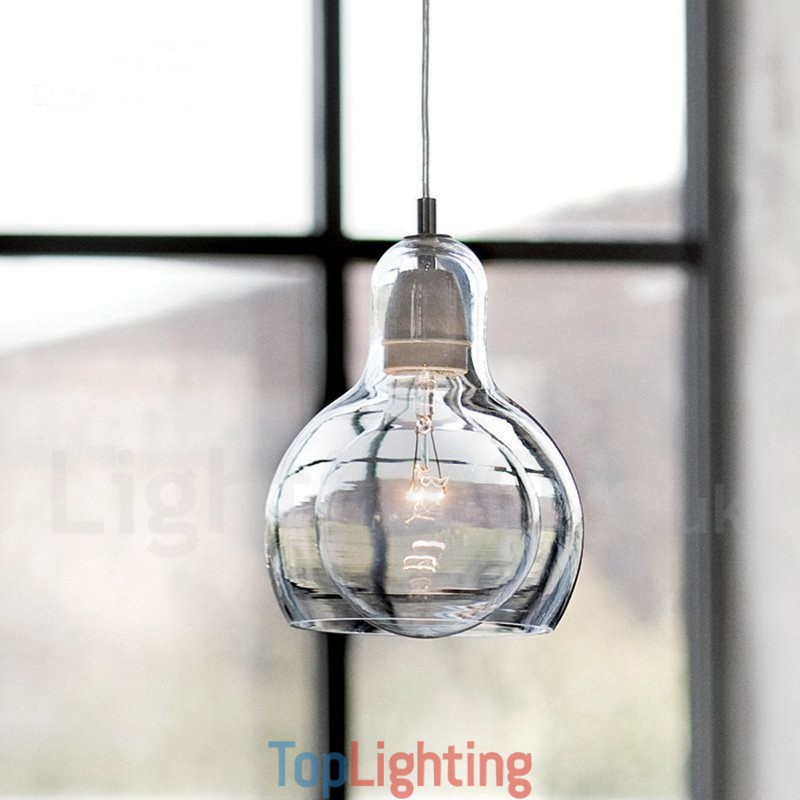 1 Light Nordic Style Modern Contemporary Glass Pendant Light