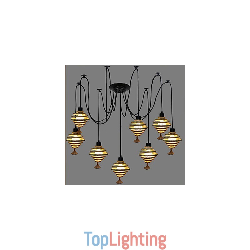 The Nordic Country Retro Honeycomb Chandelier Chandelier lamp The Heavenly Maids Scatter Blossoms.