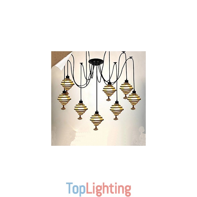 The Nordic Country Retro Honeycomb Chandelier Chandelier lamp The Heavenly Maids Scatter Blossoms.