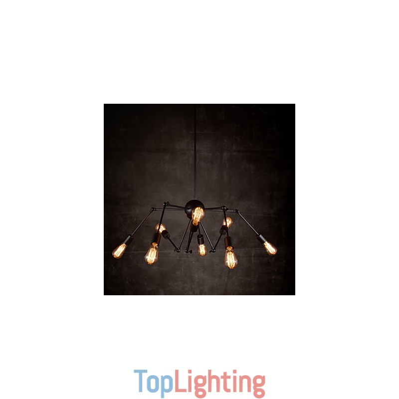 Creative 8 Light Brushed Nickel Chandelier